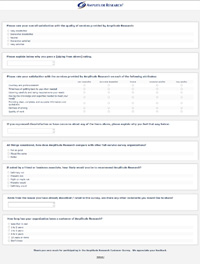 Customer Satisfaction Survey Sample